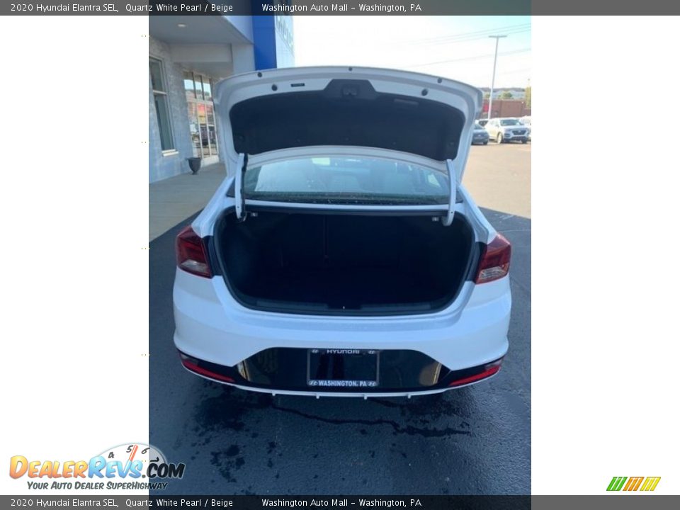 2020 Hyundai Elantra SEL Quartz White Pearl / Beige Photo #21
