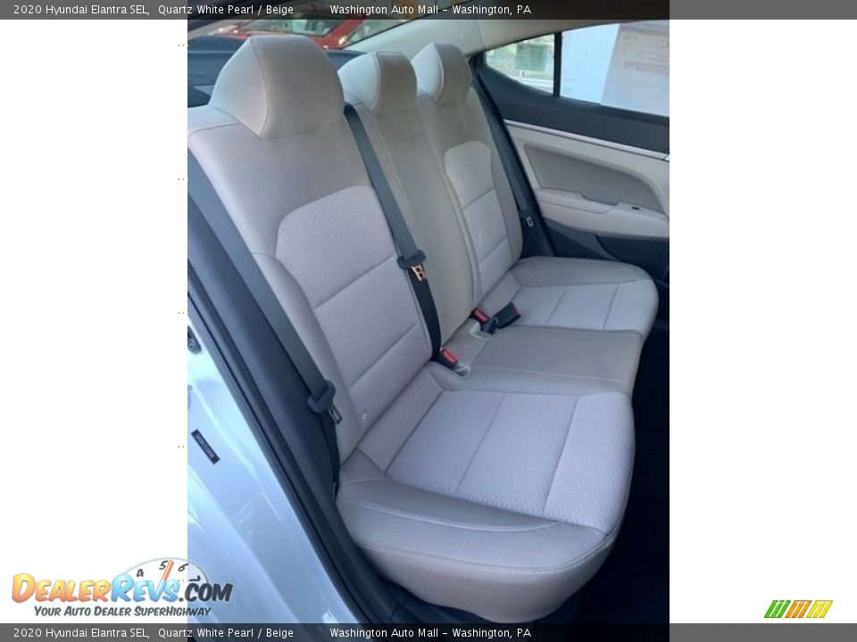 2020 Hyundai Elantra SEL Quartz White Pearl / Beige Photo #24