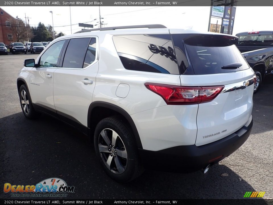 2020 Chevrolet Traverse LT AWD Summit White / Jet Black Photo #6