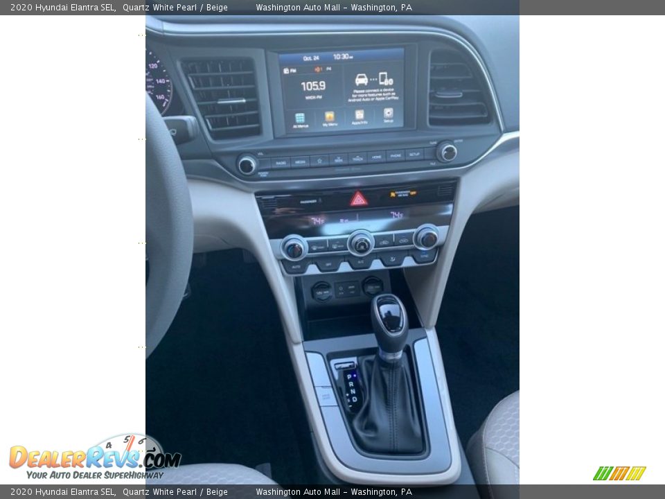 2020 Hyundai Elantra SEL Quartz White Pearl / Beige Photo #30