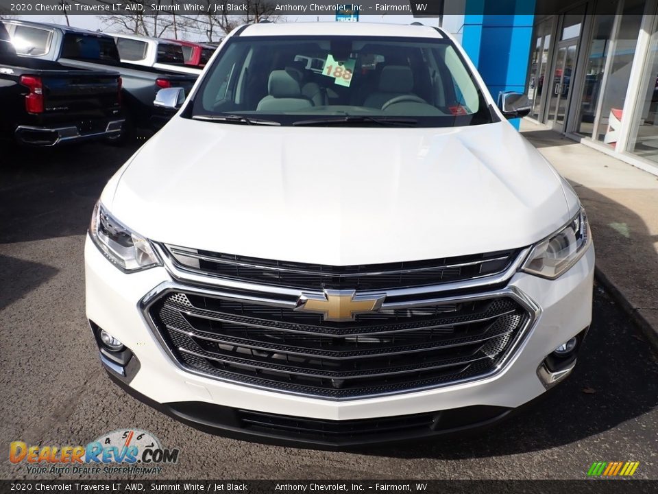 2020 Chevrolet Traverse LT AWD Summit White / Jet Black Photo #8