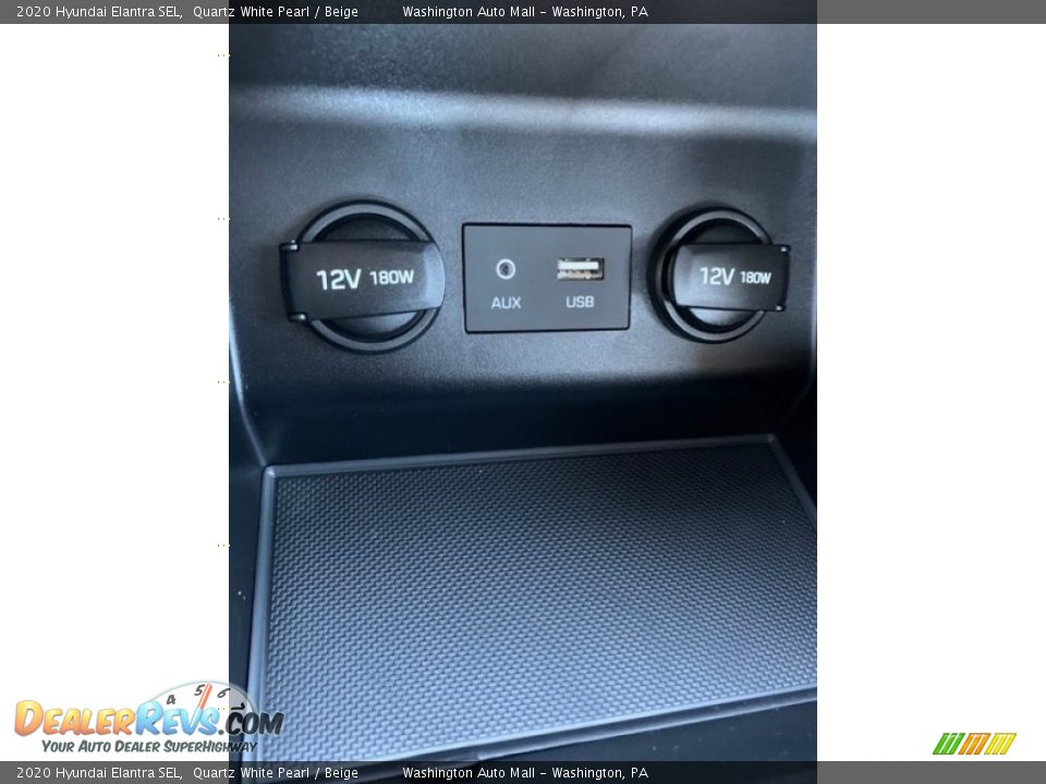 2020 Hyundai Elantra SEL Quartz White Pearl / Beige Photo #34