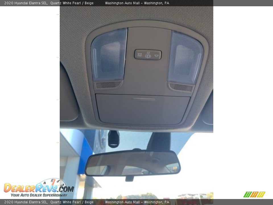 2020 Hyundai Elantra SEL Quartz White Pearl / Beige Photo #35