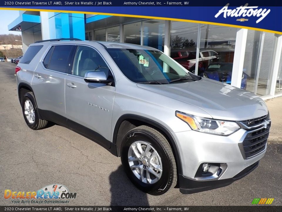 2020 Chevrolet Traverse LT AWD Silver Ice Metallic / Jet Black Photo #1