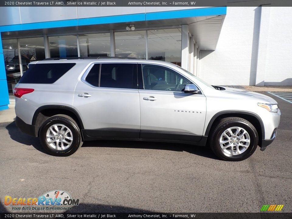 2020 Chevrolet Traverse LT AWD Silver Ice Metallic / Jet Black Photo #3