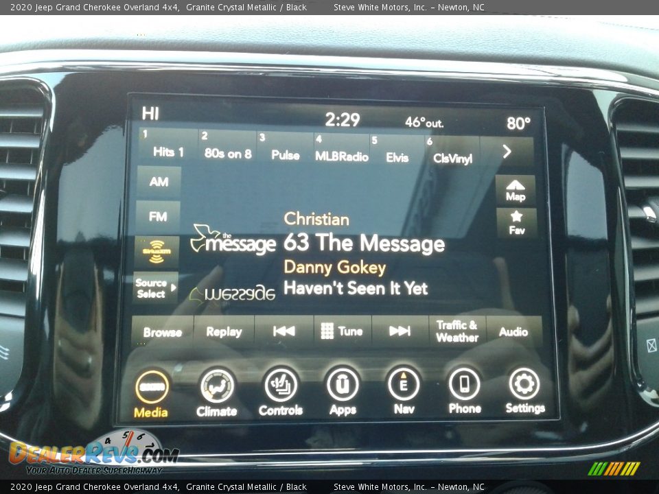 2020 Jeep Grand Cherokee Overland 4x4 Granite Crystal Metallic / Black Photo #25