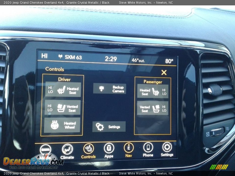 2020 Jeep Grand Cherokee Overland 4x4 Granite Crystal Metallic / Black Photo #27