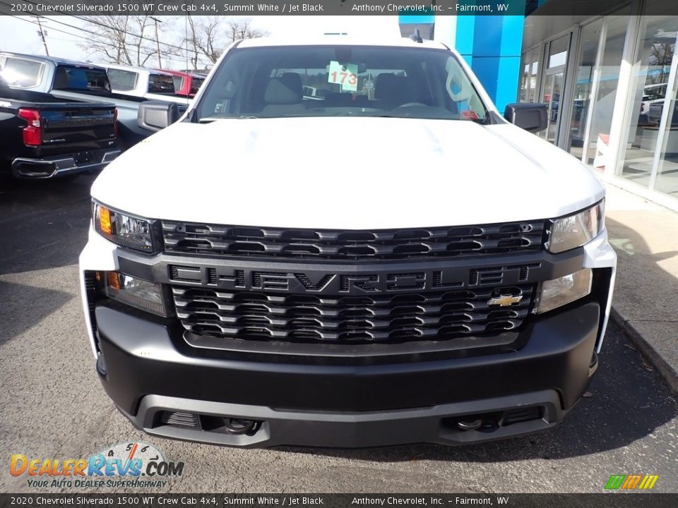 2020 Chevrolet Silverado 1500 WT Crew Cab 4x4 Summit White / Jet Black Photo #7