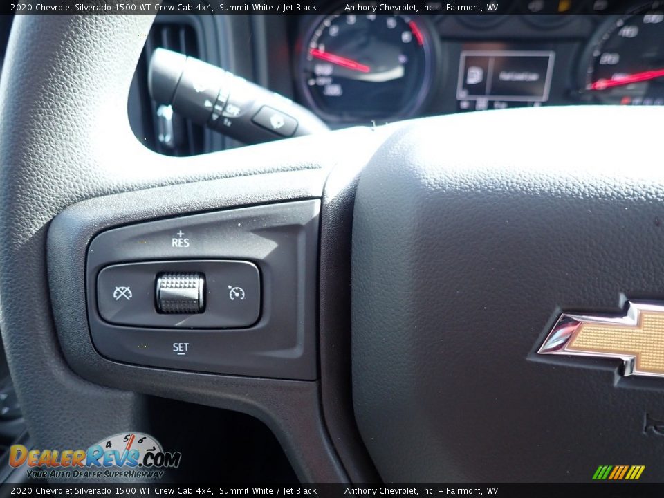 2020 Chevrolet Silverado 1500 WT Crew Cab 4x4 Summit White / Jet Black Photo #15