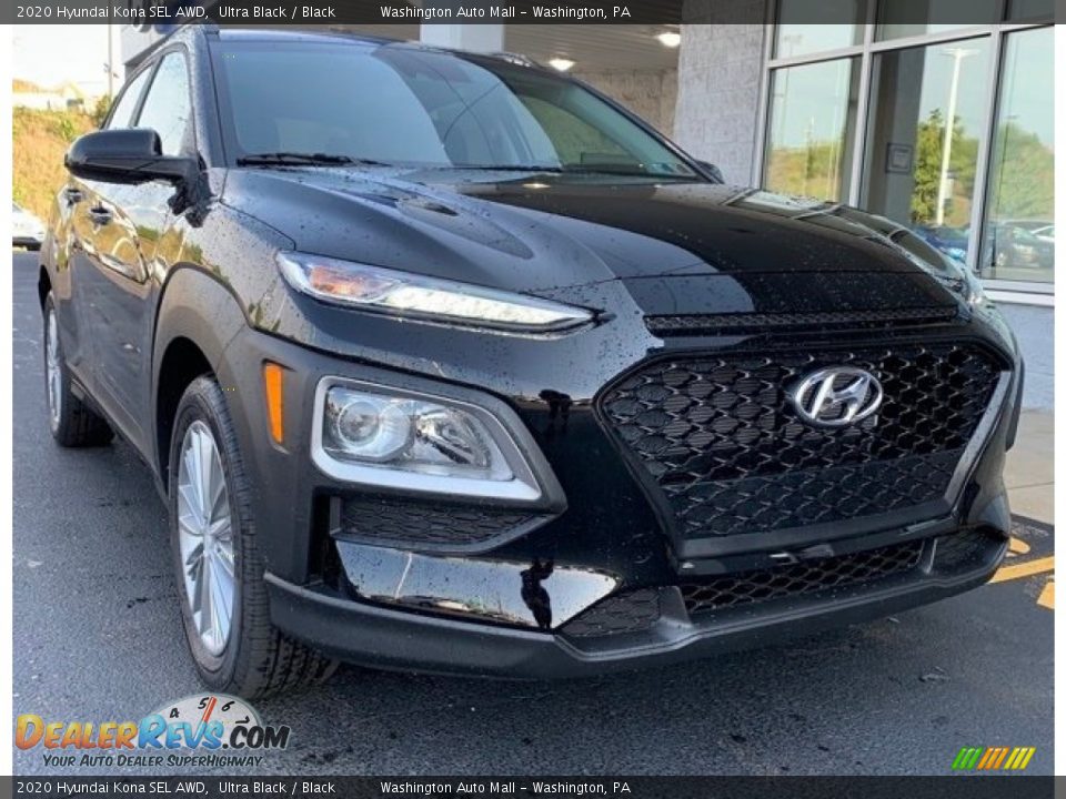 2020 Hyundai Kona SEL AWD Ultra Black / Black Photo #1