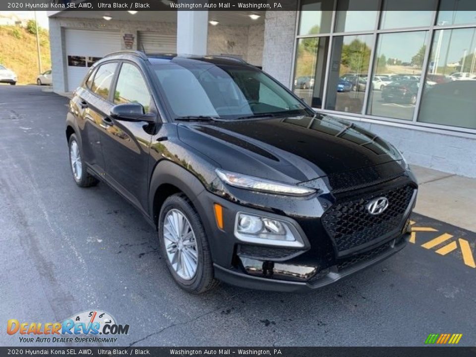 2020 Hyundai Kona SEL AWD Ultra Black / Black Photo #2