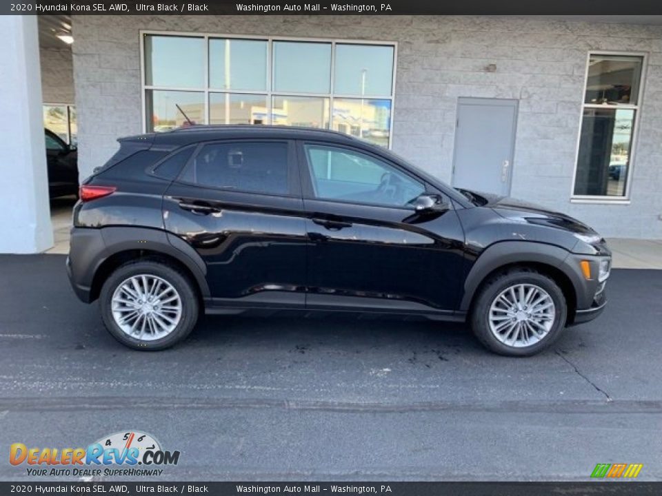 2020 Hyundai Kona SEL AWD Ultra Black / Black Photo #3