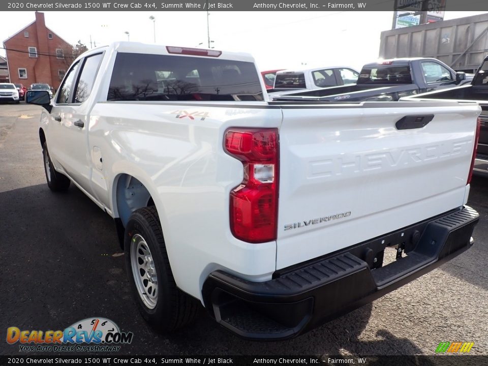 2020 Chevrolet Silverado 1500 WT Crew Cab 4x4 Summit White / Jet Black Photo #9