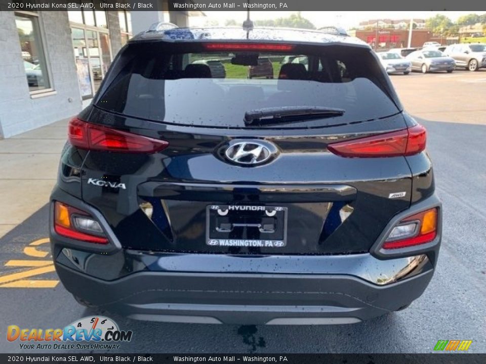 2020 Hyundai Kona SEL AWD Ultra Black / Black Photo #5