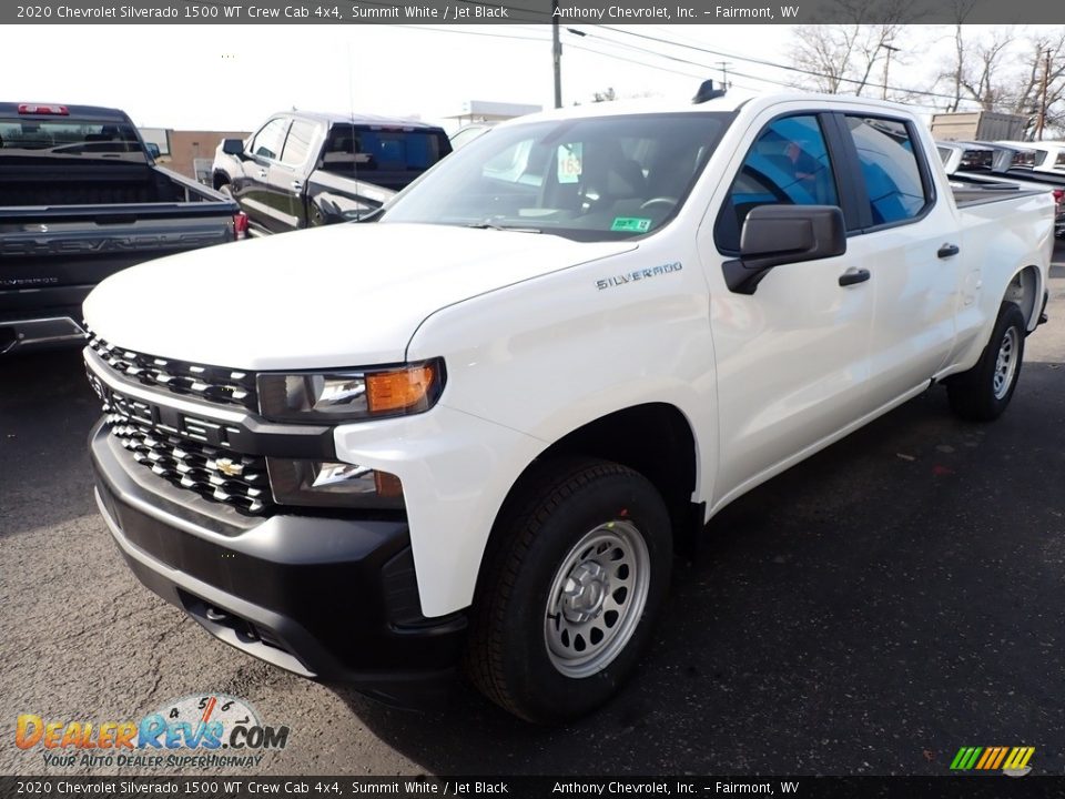 2020 Chevrolet Silverado 1500 WT Crew Cab 4x4 Summit White / Jet Black Photo #10