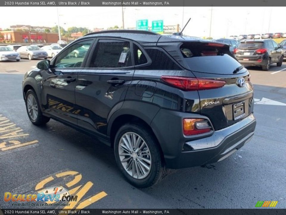 2020 Hyundai Kona SEL AWD Ultra Black / Black Photo #6