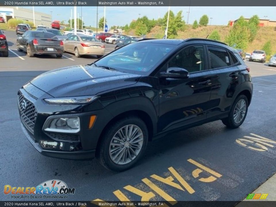 2020 Hyundai Kona SEL AWD Ultra Black / Black Photo #7