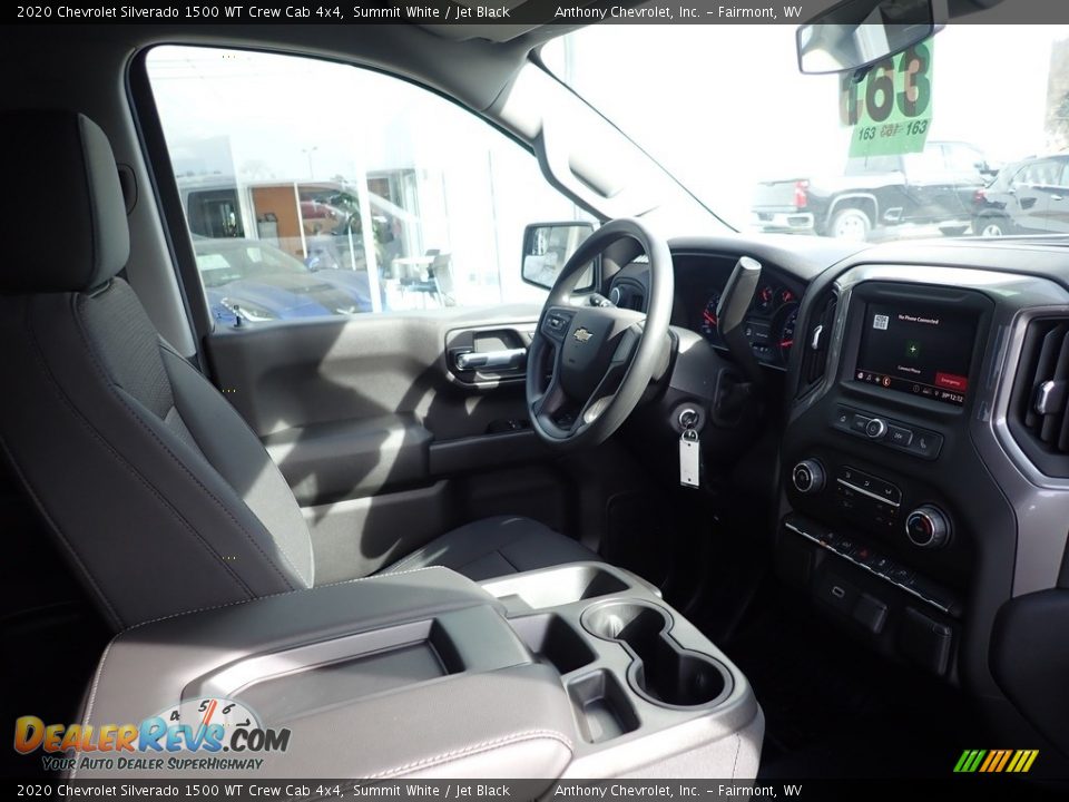 2020 Chevrolet Silverado 1500 WT Crew Cab 4x4 Summit White / Jet Black Photo #13