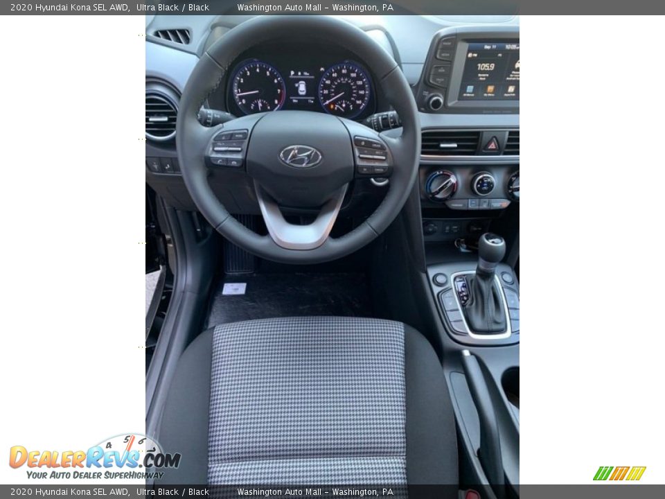 2020 Hyundai Kona SEL AWD Ultra Black / Black Photo #14