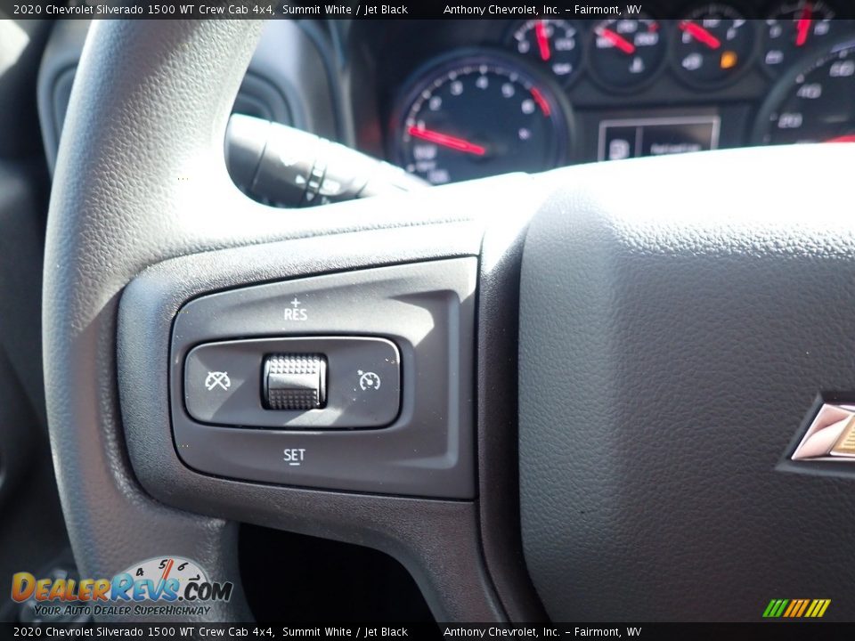 2020 Chevrolet Silverado 1500 WT Crew Cab 4x4 Summit White / Jet Black Photo #19