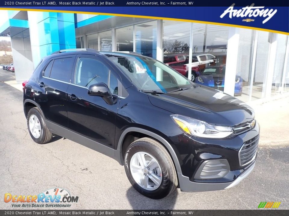 2020 Chevrolet Trax LT AWD Mosaic Black Metallic / Jet Black Photo #1