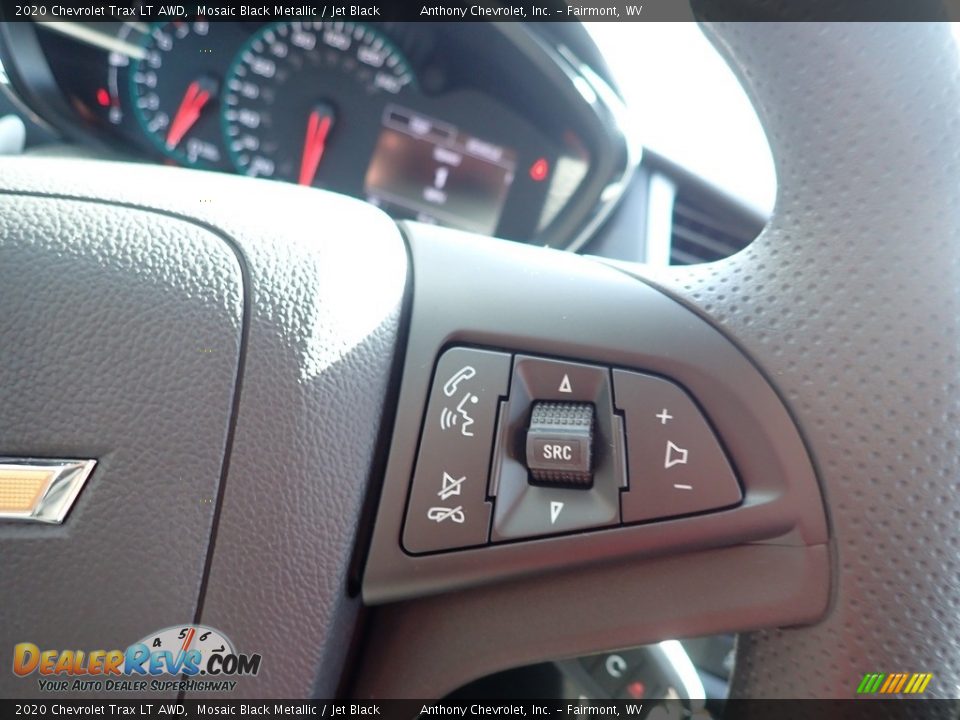 2020 Chevrolet Trax LT AWD Mosaic Black Metallic / Jet Black Photo #17