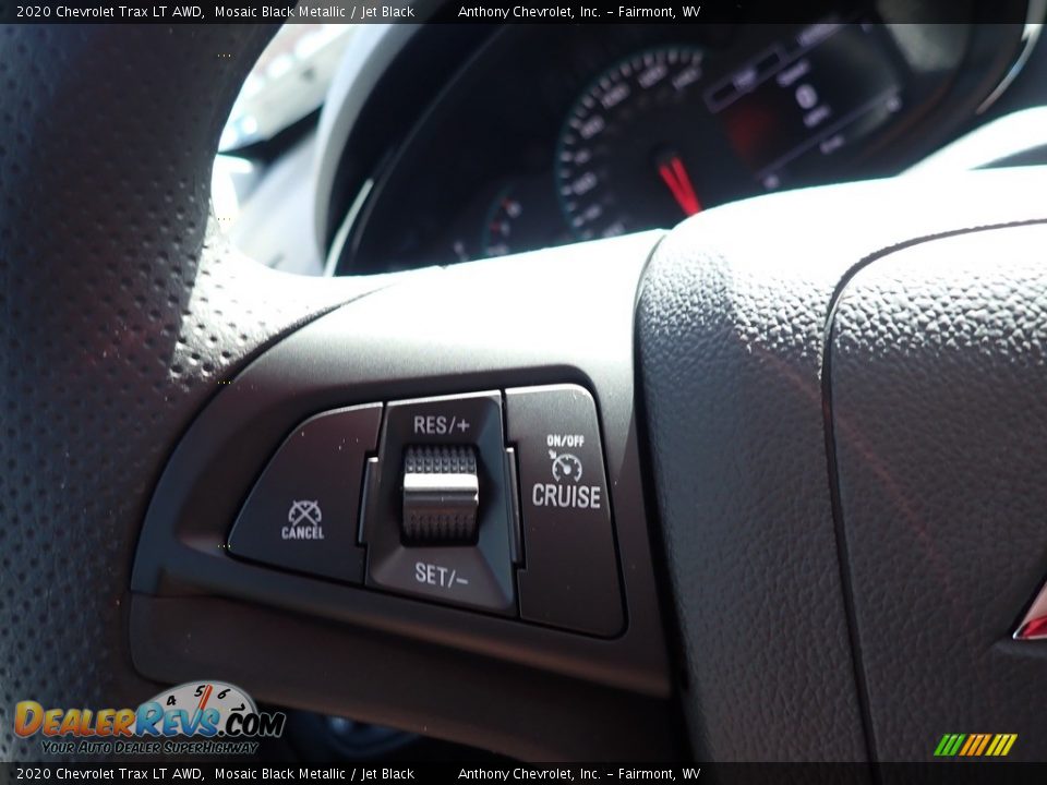 2020 Chevrolet Trax LT AWD Mosaic Black Metallic / Jet Black Photo #18