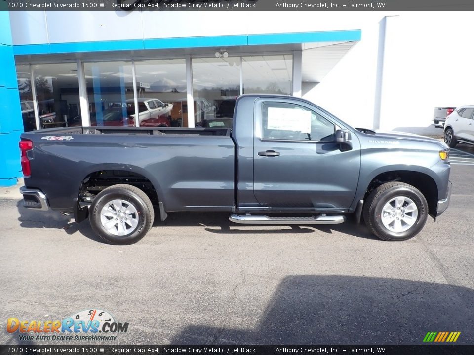 2020 Chevrolet Silverado 1500 WT Regular Cab 4x4 Shadow Gray Metallic / Jet Black Photo #3