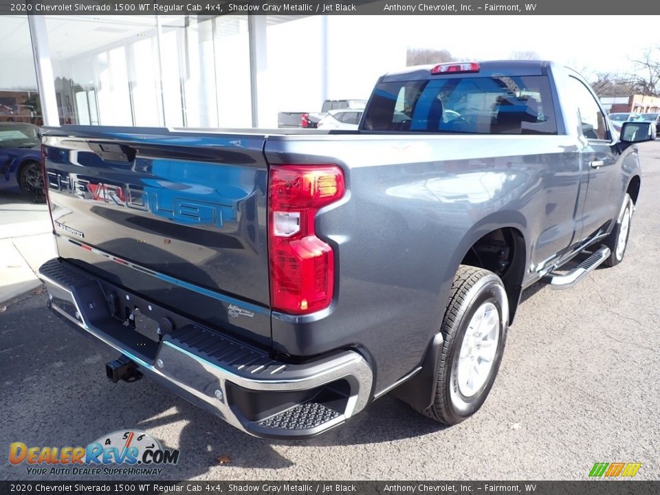 2020 Chevrolet Silverado 1500 WT Regular Cab 4x4 Shadow Gray Metallic / Jet Black Photo #4