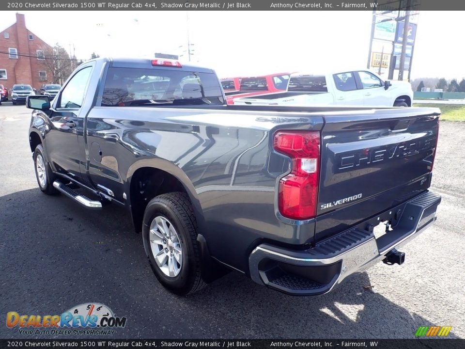 2020 Chevrolet Silverado 1500 WT Regular Cab 4x4 Shadow Gray Metallic / Jet Black Photo #6