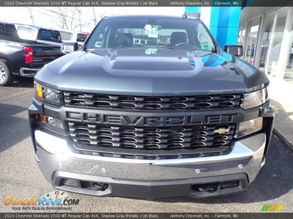 2020 Chevrolet Silverado 1500 WT Regular Cab 4x4 Shadow Gray Metallic / Jet Black Photo #8