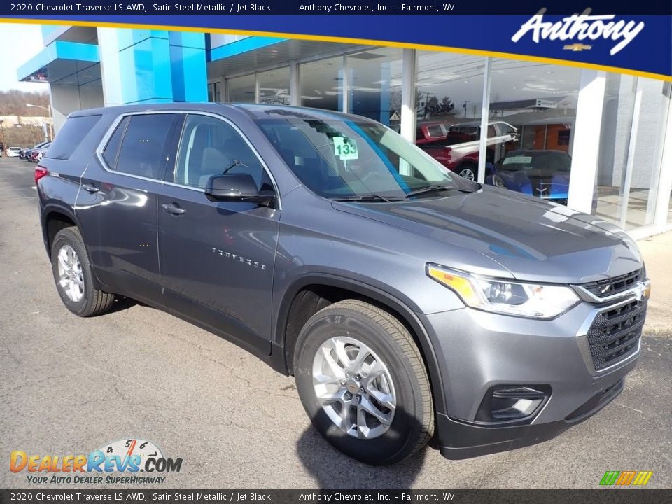 2020 Chevrolet Traverse LS AWD Satin Steel Metallic / Jet Black Photo #1