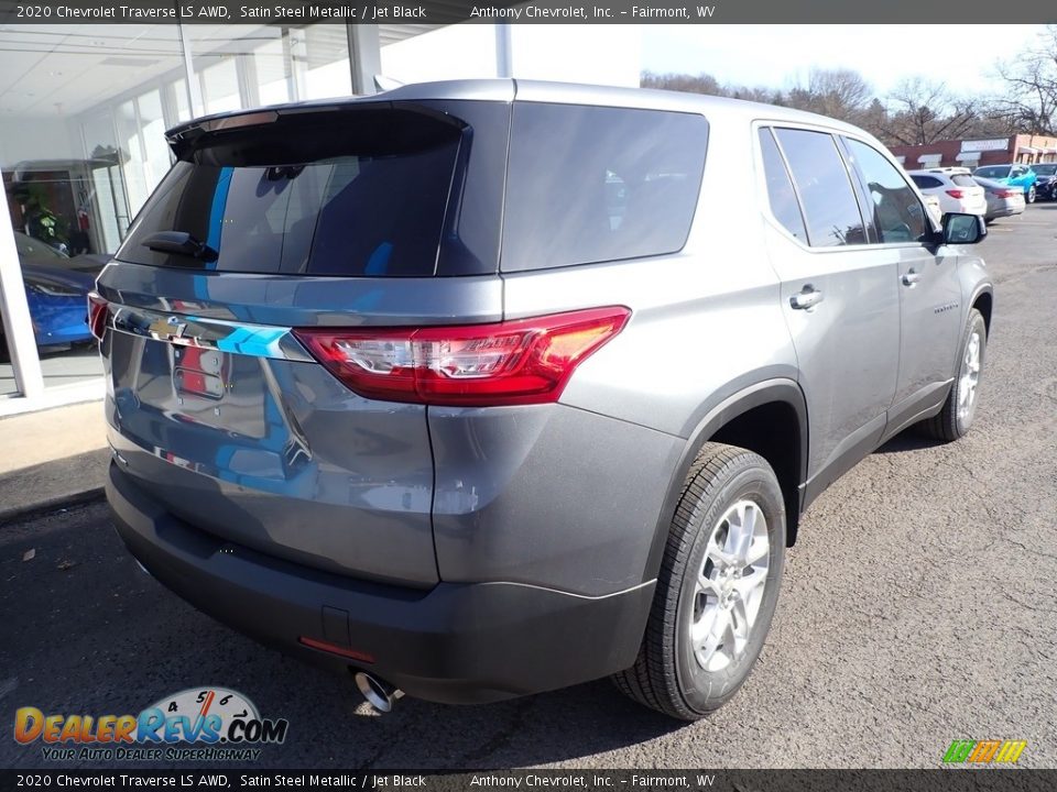 2020 Chevrolet Traverse LS AWD Satin Steel Metallic / Jet Black Photo #4