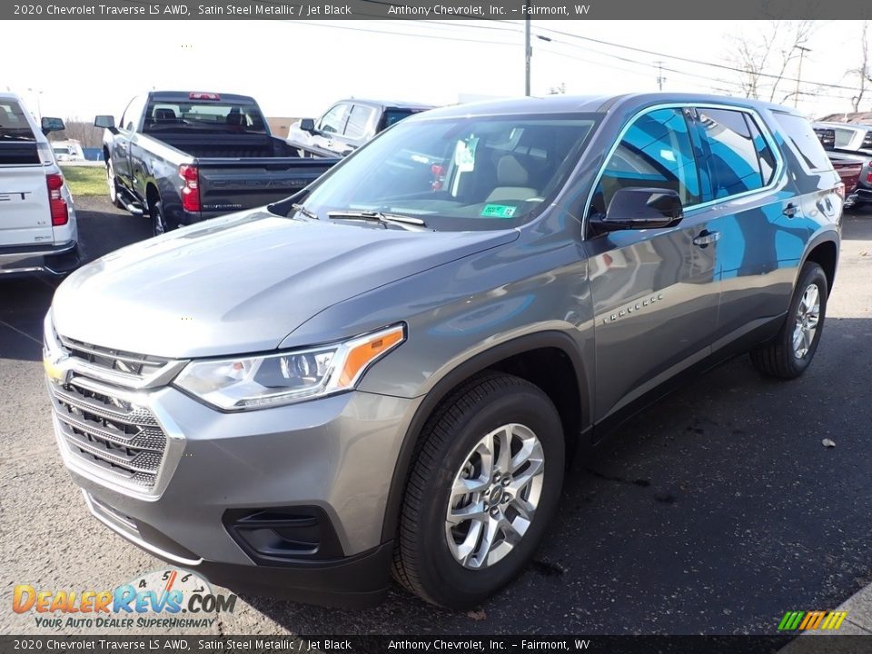 2020 Chevrolet Traverse LS AWD Satin Steel Metallic / Jet Black Photo #7