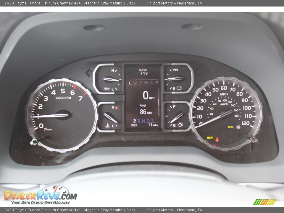 2020 Toyota Tundra Platinum CrewMax 4x4 Magnetic Gray Metallic / Black Photo #13