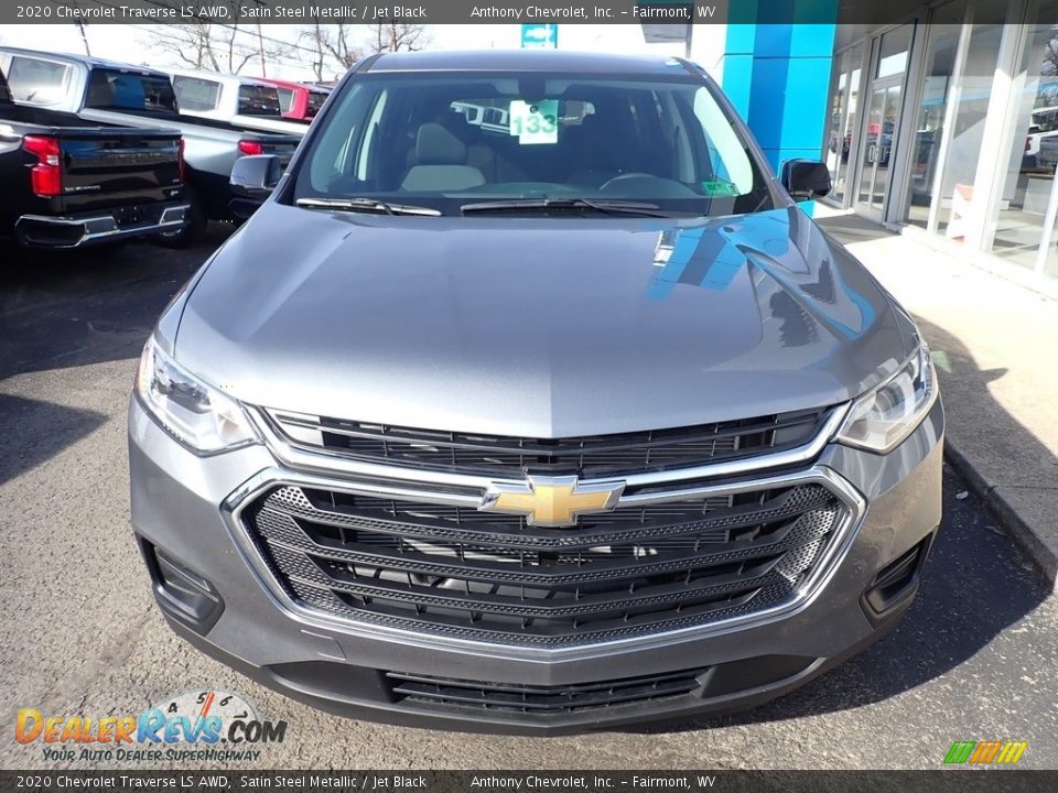 2020 Chevrolet Traverse LS AWD Satin Steel Metallic / Jet Black Photo #8