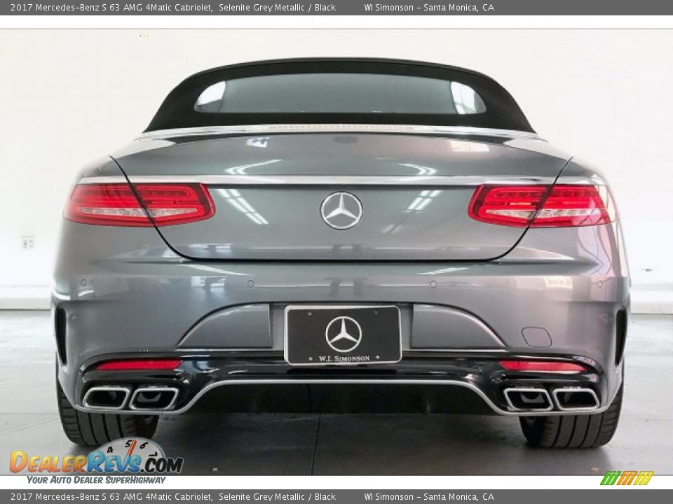 2017 Mercedes-Benz S 63 AMG 4Matic Cabriolet Selenite Grey Metallic / Black Photo #3
