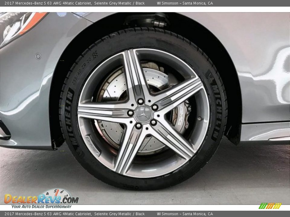 2017 Mercedes-Benz S 63 AMG 4Matic Cabriolet Selenite Grey Metallic / Black Photo #8