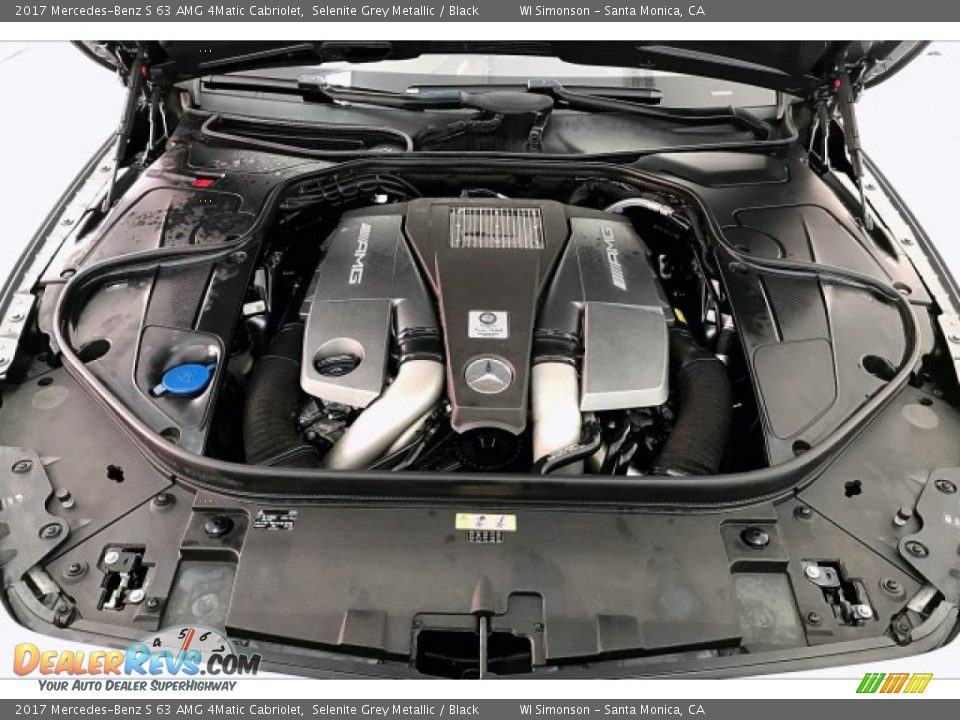 2017 Mercedes-Benz S 63 AMG 4Matic Cabriolet Selenite Grey Metallic / Black Photo #9