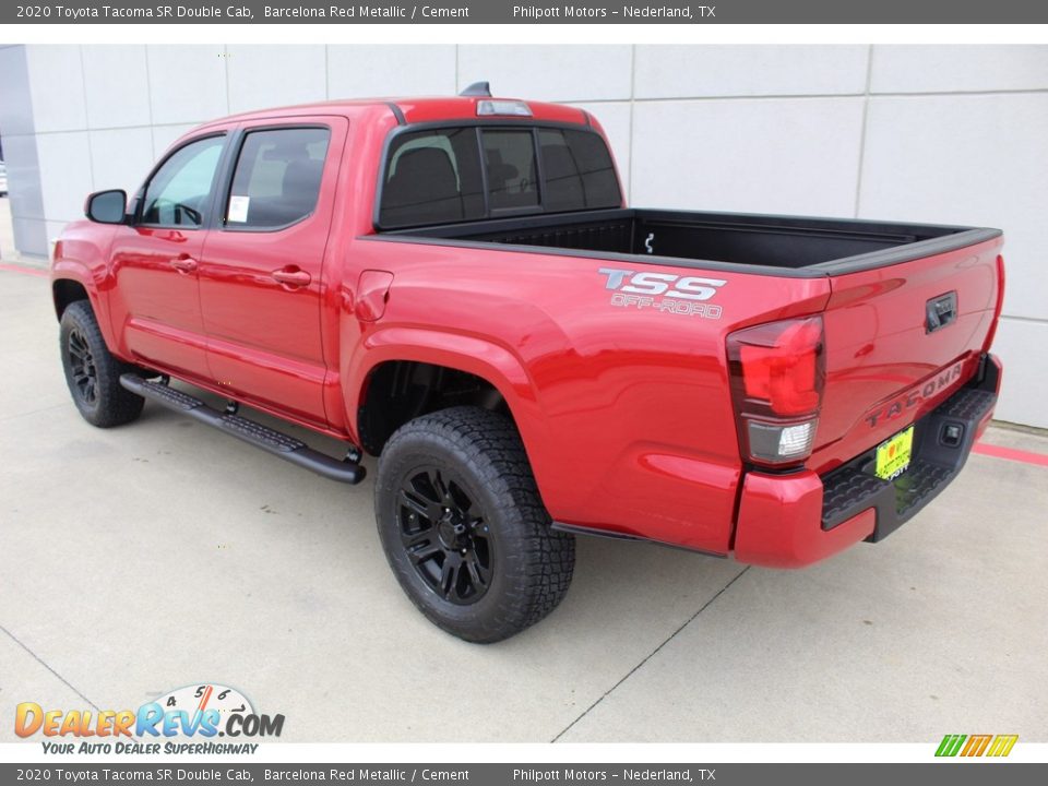 2020 Toyota Tacoma SR Double Cab Barcelona Red Metallic / Cement Photo #6