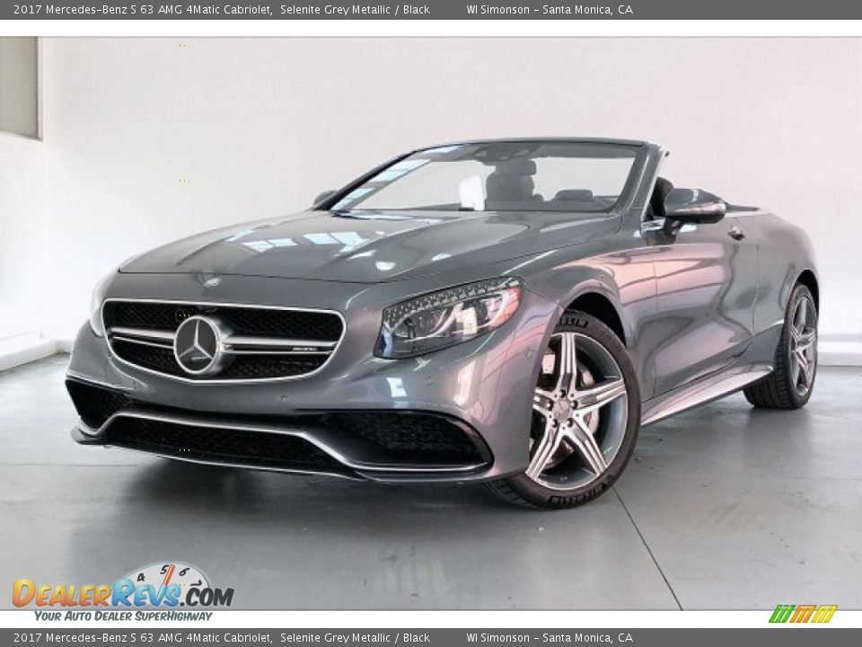 2017 Mercedes-Benz S 63 AMG 4Matic Cabriolet Selenite Grey Metallic / Black Photo #12