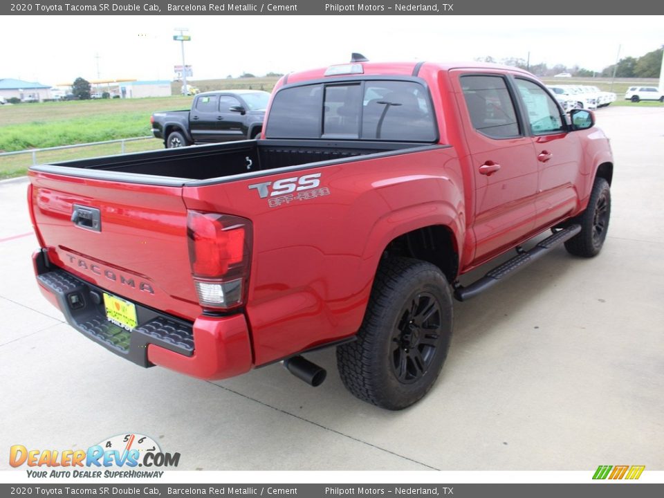 2020 Toyota Tacoma SR Double Cab Barcelona Red Metallic / Cement Photo #8