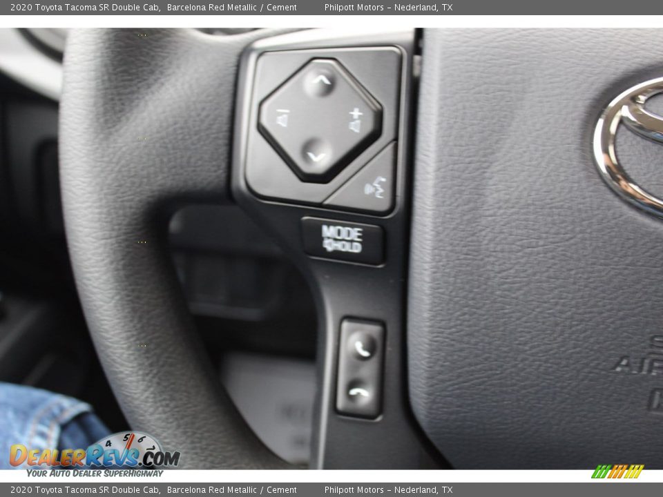 2020 Toyota Tacoma SR Double Cab Barcelona Red Metallic / Cement Photo #11