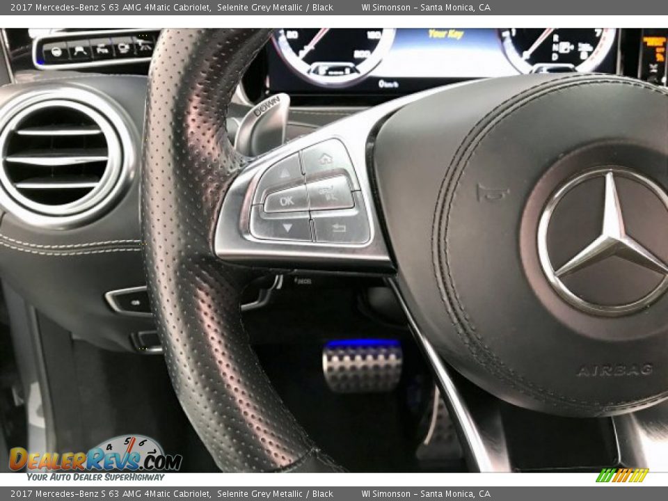 2017 Mercedes-Benz S 63 AMG 4Matic Cabriolet Selenite Grey Metallic / Black Photo #18