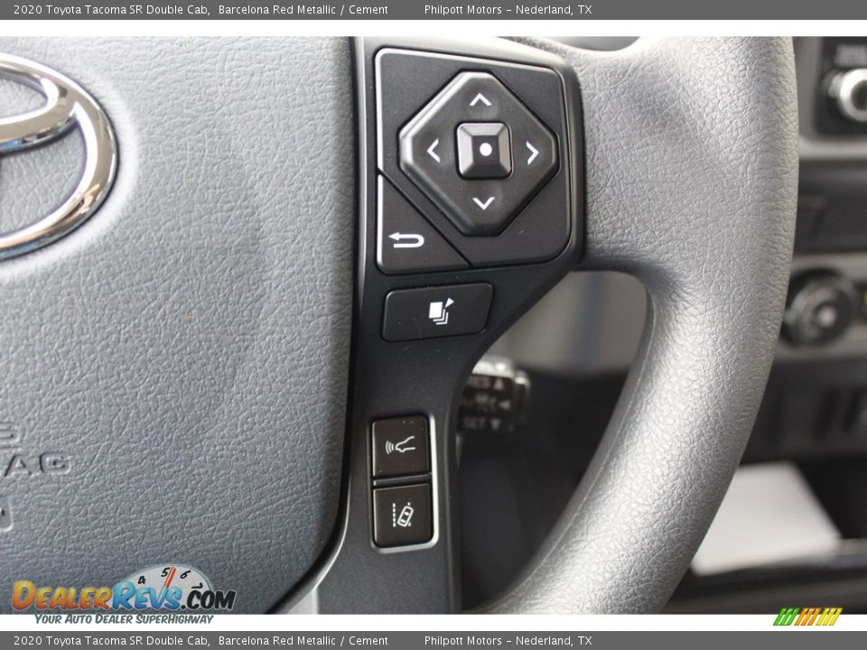 2020 Toyota Tacoma SR Double Cab Barcelona Red Metallic / Cement Photo #12