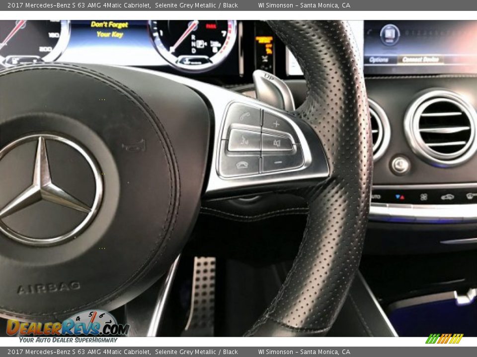2017 Mercedes-Benz S 63 AMG 4Matic Cabriolet Selenite Grey Metallic / Black Photo #19