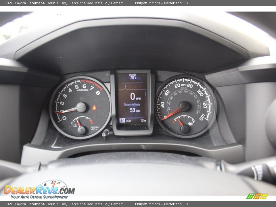 2020 Toyota Tacoma SR Double Cab Barcelona Red Metallic / Cement Photo #13