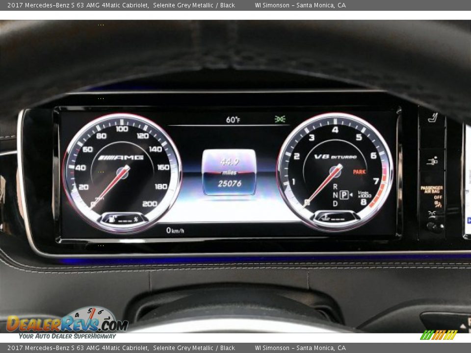 2017 Mercedes-Benz S 63 AMG 4Matic Cabriolet Selenite Grey Metallic / Black Photo #20