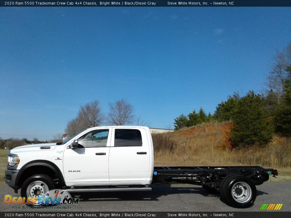 2020 Ram 5500 Tradesman Crew Cab 4x4 Chassis Bright White / Black/Diesel Gray Photo #1