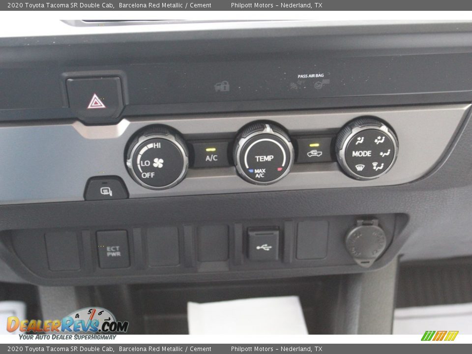 2020 Toyota Tacoma SR Double Cab Barcelona Red Metallic / Cement Photo #17